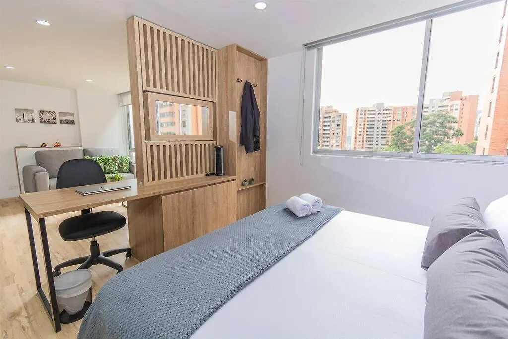 Apartment New! Homey Loft El Tesoro-Fast Wifi Medellin Colombia